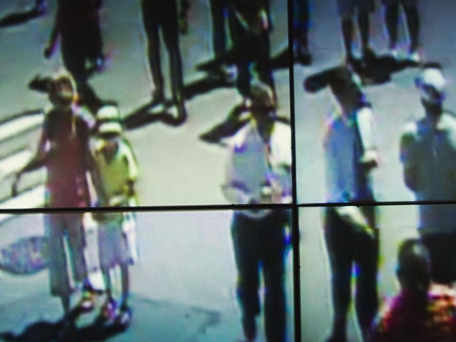 Surveillance screens, New York City, 2011.