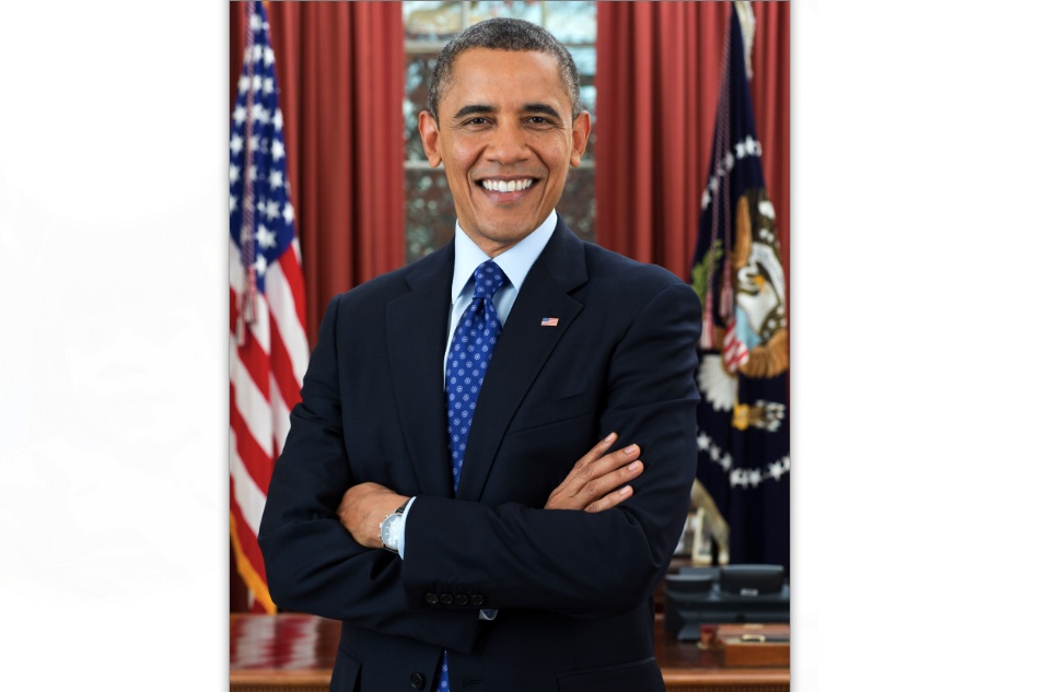 President Barack Obama is photographed during a presidential portrait sitting for an official photo in the Oval Office, Dec. 6, 2012.  (Official White House Photo by Pete Souza)