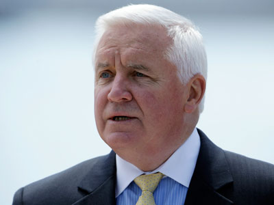 Pennsylvania Gov. Tom Corbett at an event in Philadelphia on on May 14, 2013. (Photo by Matt Rourke/AP)