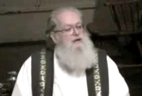 Rev. Richard T. Lawrence giving a sermon (Youtube)