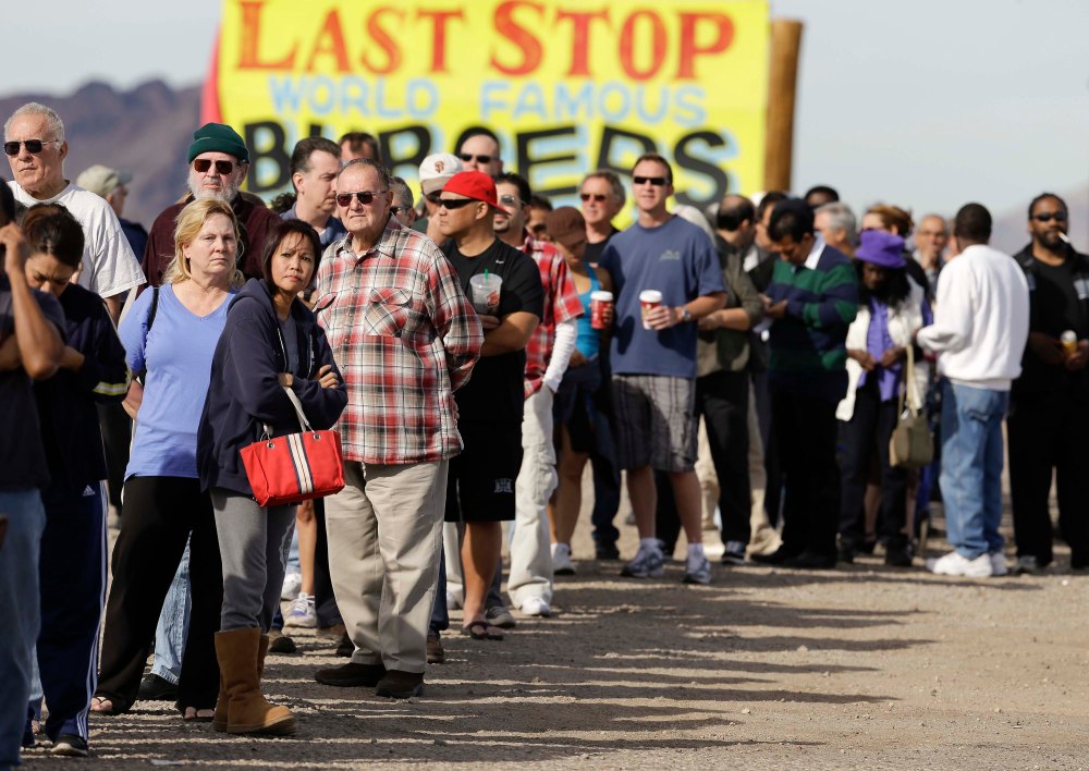 Black Friday? Nope. Powerball Wednesday. (AP Photo/Julie Jacobson)