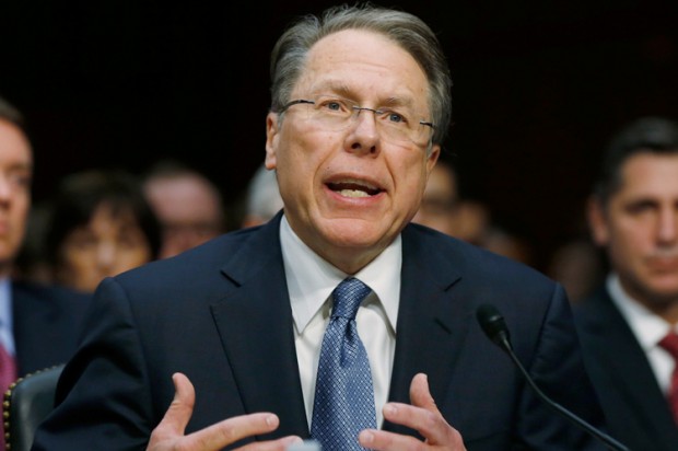 Wayne LaPierre, fan of Richmond, VA and "Project Exile." (Reuters/Larry Downing)