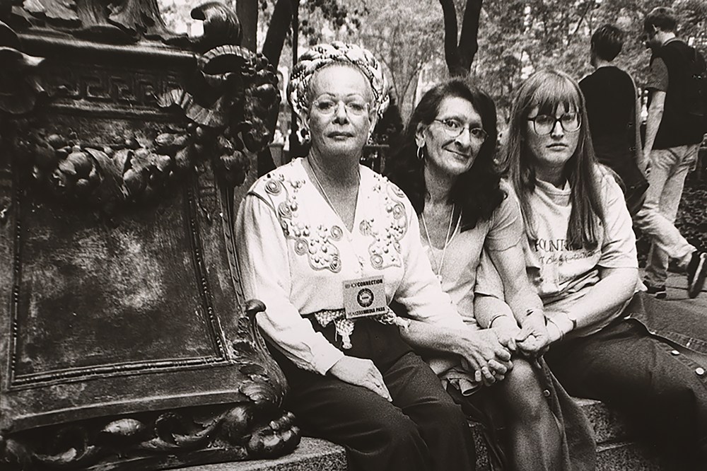 Sylvia Rivera (with Christina Hayworth and Julia Murray) by Luis Carle, gelatin silver print, 2000. Courtesy of National Portrait Gallery, Smithsonian Institution.