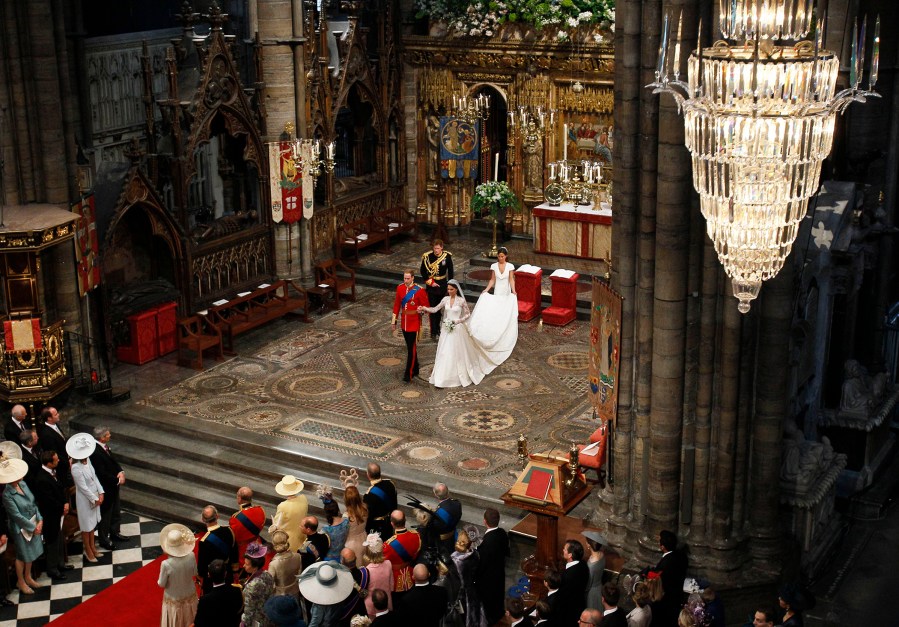 The Wedding Ceremony Takes Place Inside Westminster Abbey (Photo by Kirsty Wigglesworth/WPA Pool/Getty)