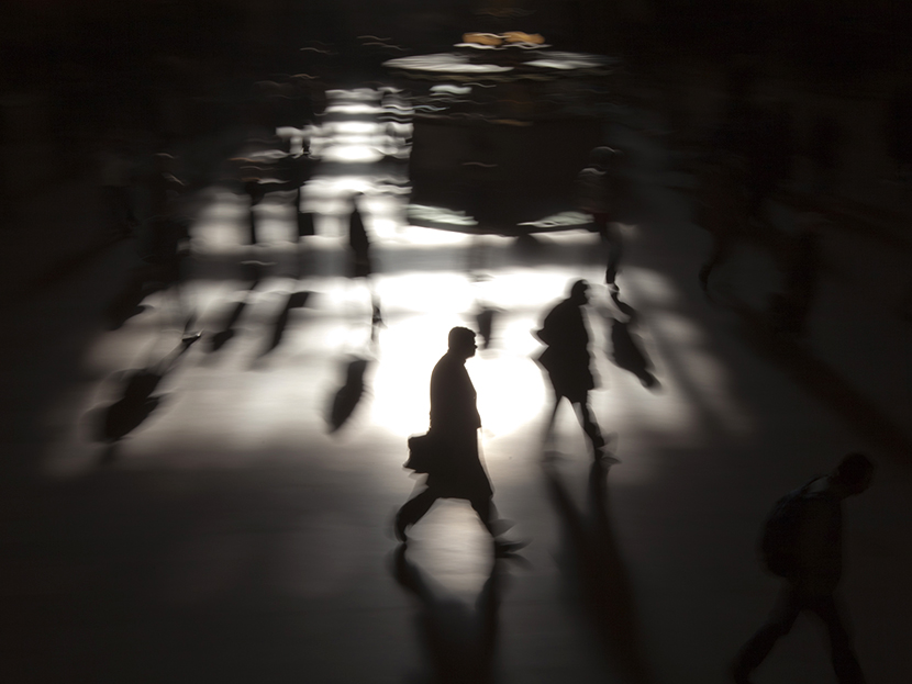 A commuter walks through the main concourse of Grand Central Terminal, also known as Grand Central Station, in New York March 5, 2012.  (Photo by Adrees Latif/Reuters)