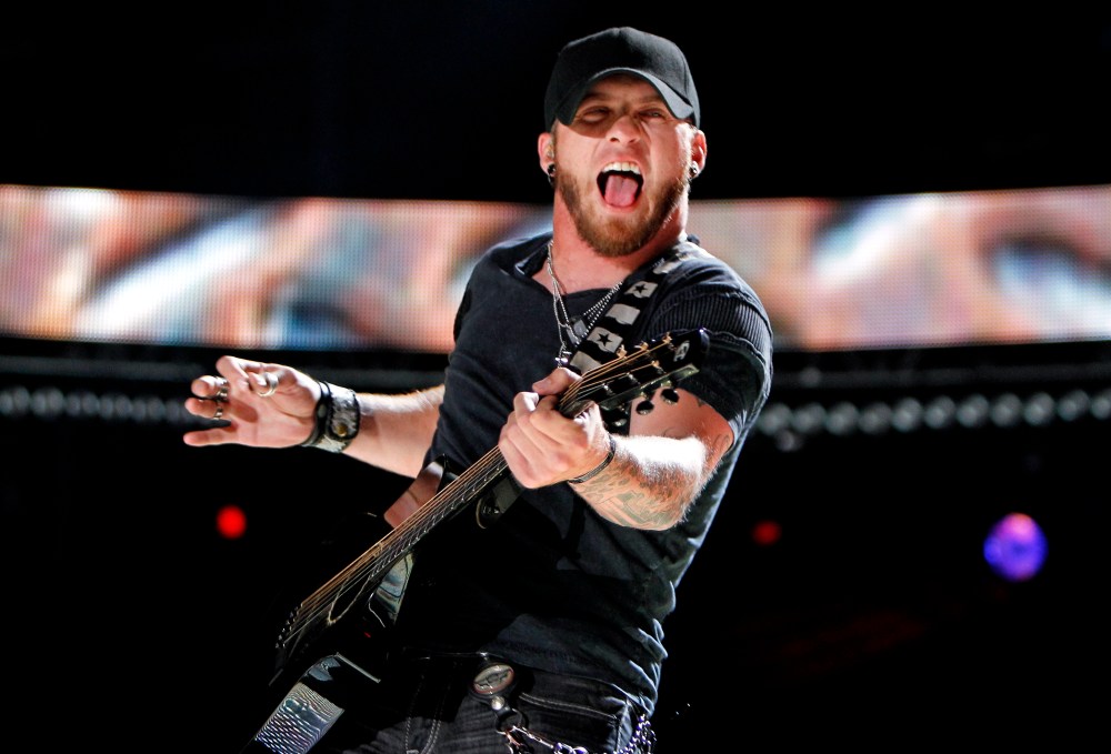 American country rock music singer Brantley Gilbert performs during the Country Music Association (CMA) Music Festival in Nashville, Tenn., June 8, 2012. (Photo by Harrison McClary/Reuters)