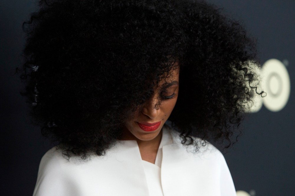 Solange Knowles attends HBO's New York premiere of the documentary "Beyonce - Life is But a Dream" on Feb. 12, 2013. (Photo by Andrew Kelly/Reuters)
