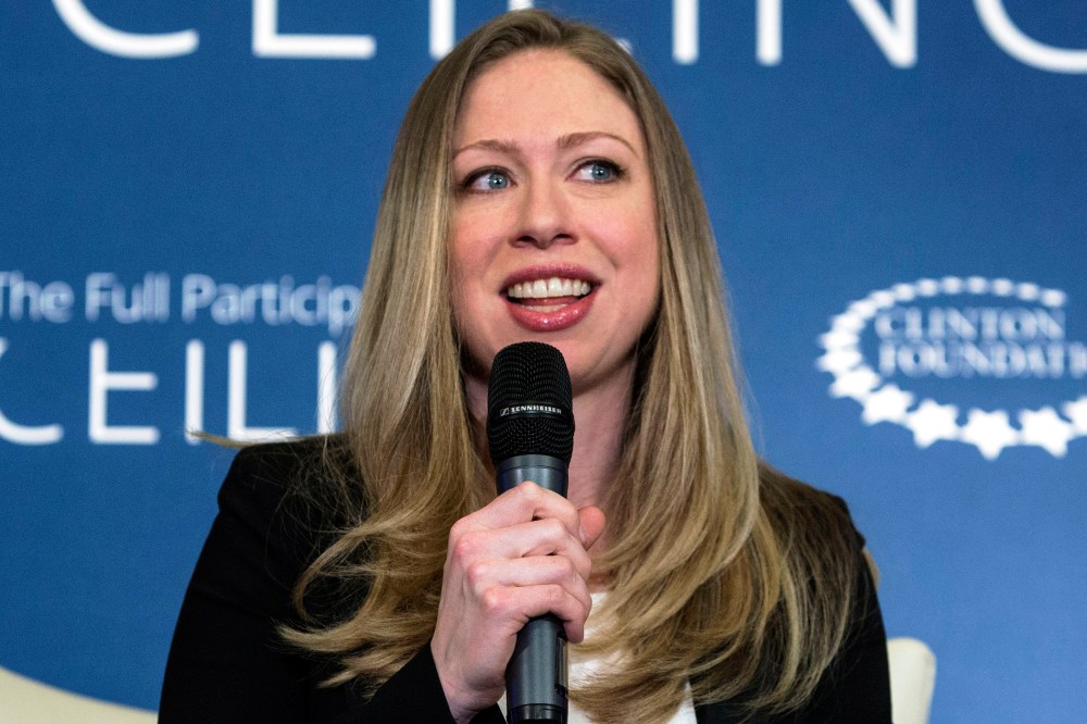 Chelsea Clinton speaks at Lower Eastside Girls Club in New York, April 17, 2014.
