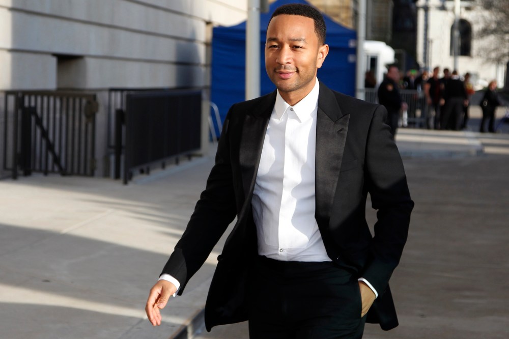 Singer John Legend in Cleveland, Ohio on Apr. 18, 2015 (Photo by Aaron Josefczyk/Reuters).