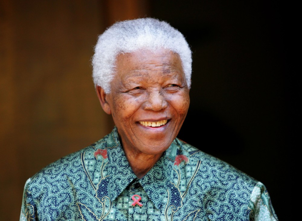 Former South African President Nelson Mandela smiles in Johannesburg, South Africa on Sept. 22, 2005.