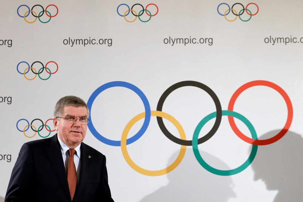 International Olympic Committee (IOC) President Thomas Bach arrives for a news conference in Lausanne, Switzerland, March 2, 2016. (Photo by Denis Balibouse/Reuters)