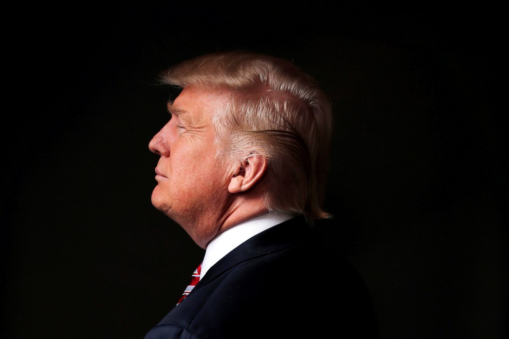Republican U.S. presidential candidate Donald Trump poses for a photo after an interview with Reuters in his office in Trump Tower, in the Manhattan borough of New York City, May 17, 2016. (Photo by Lucas Jackson/Reuters)