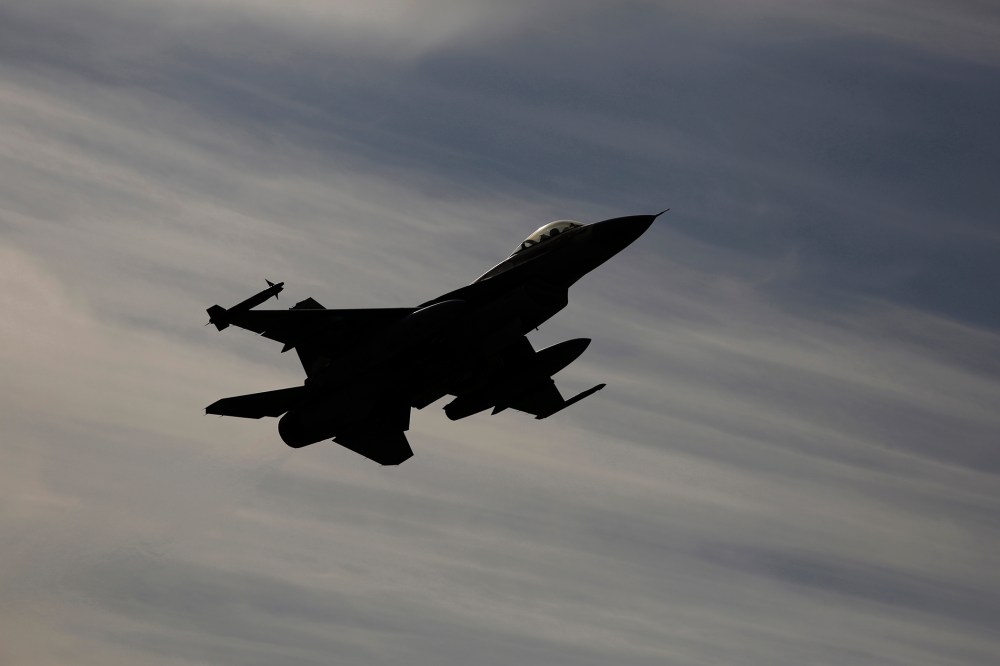 Israeli F-16 fighter jet flies during a drill in Israel. (Photo by Amir Cohen/Reuters)