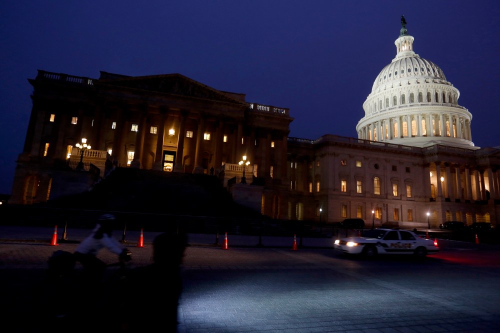 The U.S. Capitol building is seen before U.S. President Barack Obama delivers his State of the Union address in front of the U.S. Congress in Washington