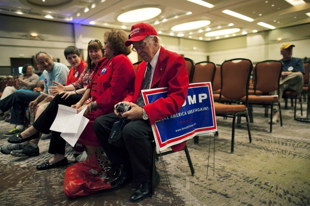 Attendees await an address by Donald Trump at the South Carolina African American Chamber of Commerce in North Charleston, S.C., Sept. 23, 2015. (Photo by Randall Hill/Reuters)