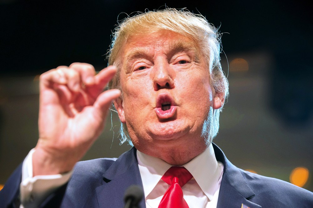 Republican U.S. presidential candidate Donald Trump speaks at a rally in Sparks, Nev., Oct. 29, 2015. (Photo by James Glover/Reuters)