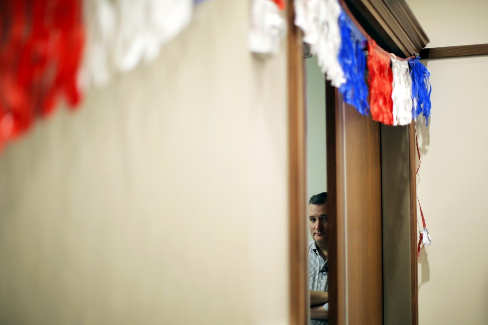 Republican presidential candidate and U.S. Senator Ted Cruz waits to be introduced during the conservative leadership project event in Columbia, S.C., on Jan. 15, 2016. (Photo by Chris Keane/Reuters)