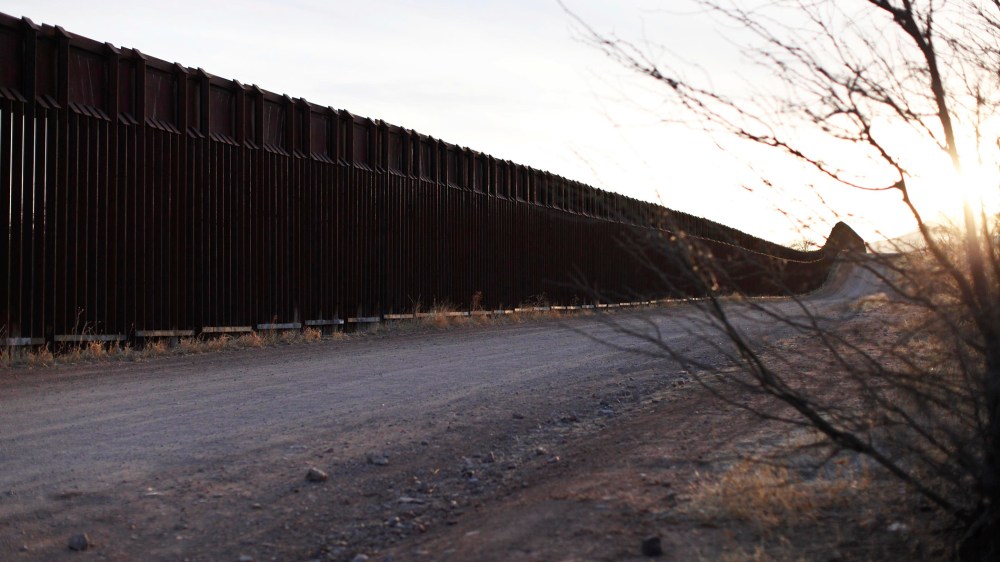 The Arizona-Mexico border fence near Naco, Arizona, March 29, 2013.