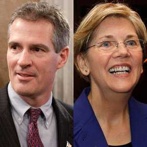 Sen. Scott Brown and Elizabeth Warren