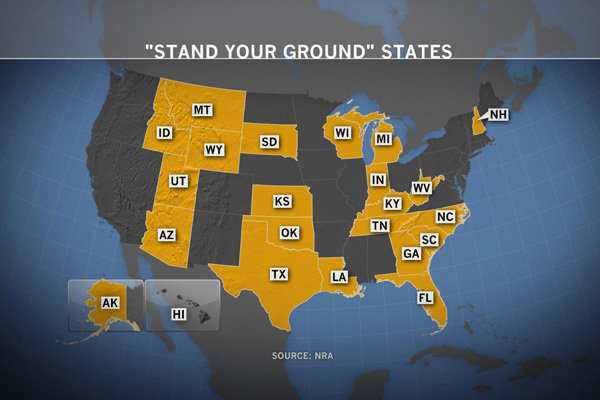 States with 'Stand Your Ground' laws