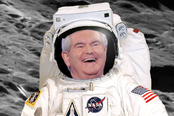 Newt Gingrich wants a moon colony