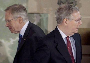 The two Senate leaders are not moving in the same direction.