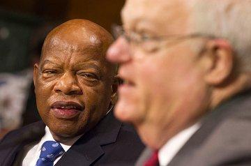 Reps. John Lewis (D-Ga.) and James Sensenbrenner (R-Wis.)