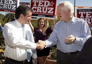 Cruz won't endorse fellow Texan Cornyn