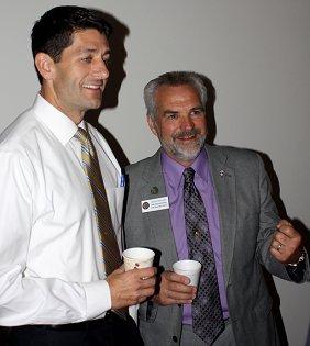 Rep. Paul Ryan (R-Wis.) and state Rep. Roger Rivard (R-Wis.)