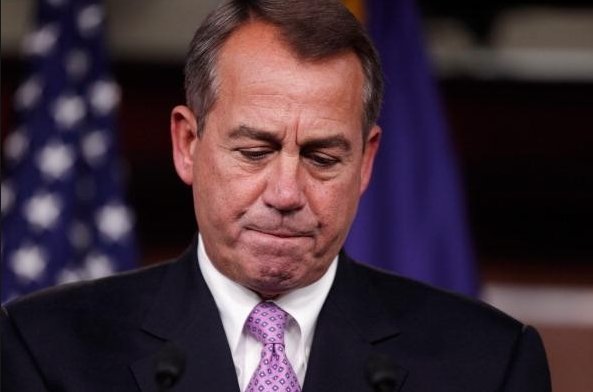 Boehner just doesn't have much to smile about lately.