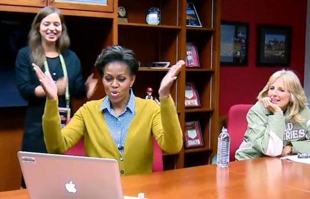First lady @MichelleObama went live on Twitter on Thursday.