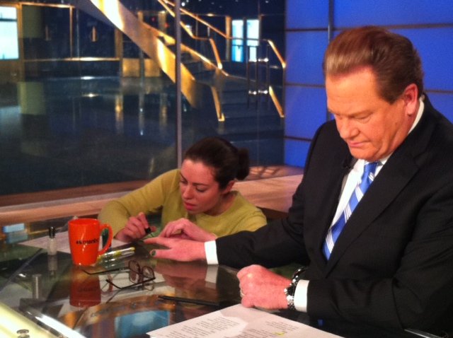 Sparkly psycho talk: Behind the scenes