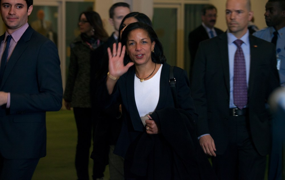UN Ambassador Susan Rice will meet today with the President at about 3:30 p.m. (AP Photo/Craig Ruttle)