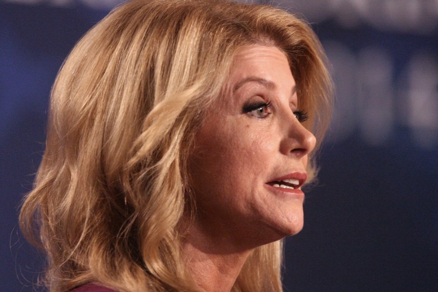 Texas state Sen. Wendy Davis answers a question during the Rio Grande Valley Gubernatorial Debate against Texas Attorney General Greg Abbott in Edinburg, Texas on Friday, Sept. 19, 2014.