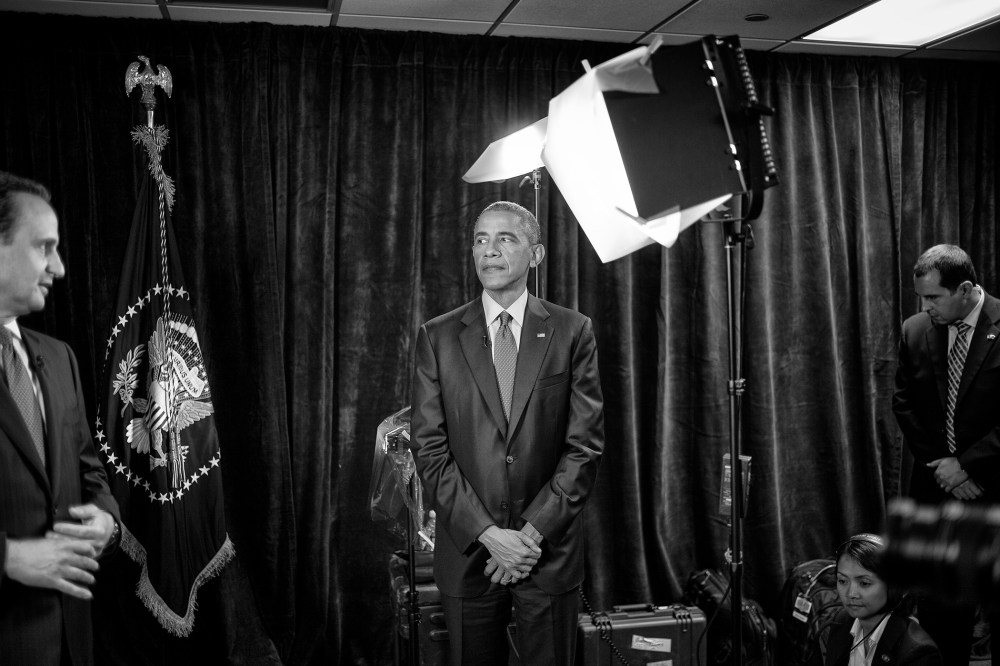 President Barack Obama takes part in a MSNBC town hall event on immigration with Jose Diaz-Balart in Miami, Fla., on Feb. 25th, 2015.
