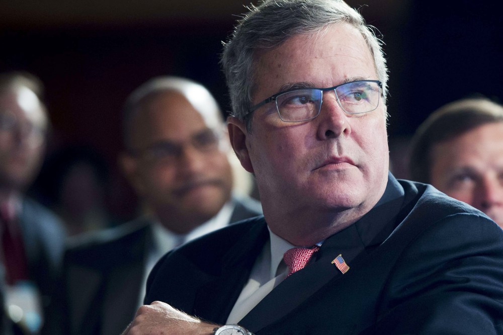 Former Florida Republican Governor Jeb Bush prior to speaking at the 2014 National Summit on Education Reform in Washington, DC on Nov. 20, 2014. (Saul Loeb/AFP/Getty)