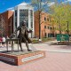 Statue of George Mason on campus of George Mason University