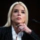 Pam Bondi  listens during her confirmation hearing.