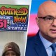 A side by side of a protester holding a sign that reads "DC Statehood Now, Make DC the 51st State" and Ali Velshi.