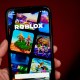 The Roblox app on a smartphone