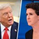 President Donald Trump and MSNBC's Rachel Maddow.