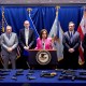 U.S. Attorney for the District of Columbia Jeanine Pirro speaks at a news conference in front of a display of seized guns on Aug. 26, 2025.