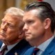 Donald Trump and Pete Hegseth.