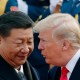 President Donald Trump talks with China's President Xi Jinping