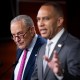 House Minority Leader Hakeem Jeffries and Senate Minority Leader Chuck Schumer