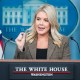 Karoline Leavitt speaks at a podium