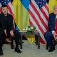 Volodymyr Zelenskyy speaks during a bilateral meeting with Donald Trump.