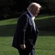 President Donald Trump arrives back at the White House on Sept. 26, 2025.