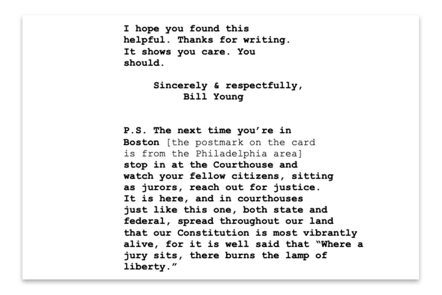 Note from legal document.