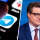 Image of Telegram app; Chris Hayes